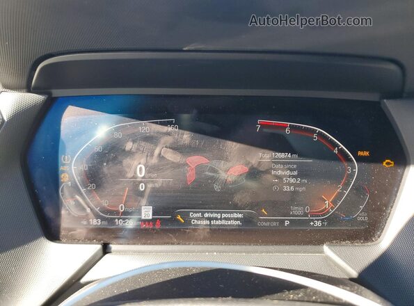 WBA73AK00N7K14815 2022 BMW 2 SERIES Black Սարքավորումների վահանակի տեսք