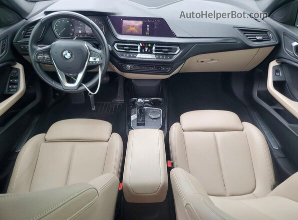 WBA73AK01M7H39724 2021 BMW 2 SERIES Black წინა პანელის ხედი