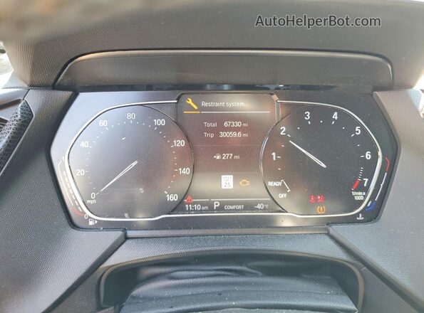 WBA73AK02L7F88858 2020 BMW 2 SERIES Серый Вид щитка приборов