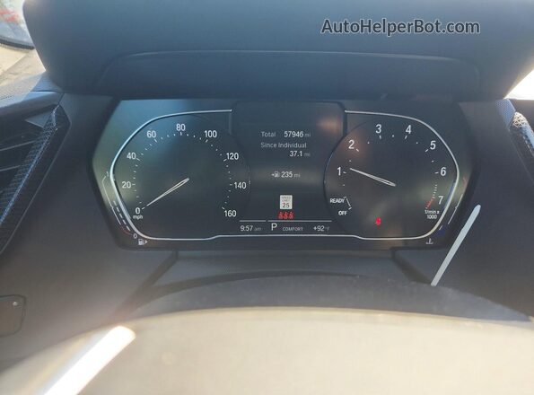 WBA73AK04M7H76816 2021 BMW 2 SERIES Black Вид щитка приладів
