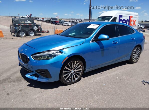WBA73AK06L7F78141 2020 BMW 2 SERIES Синий Передняя левая четверть