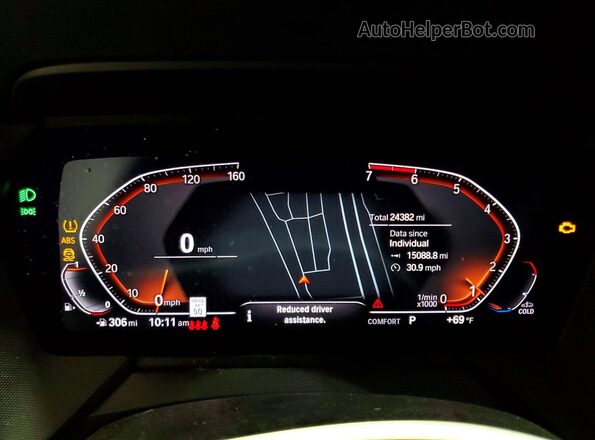 WBA73AK06R7R80862 2024 BMW 2 SERIES Blue ხელსაწყოთა პანელის ხედი