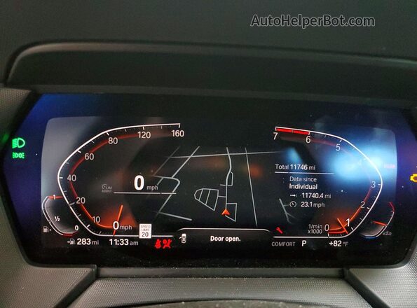 WBA73AK07R7R53900 2024 BMW 2 SERIES Black ხელსაწყოთა პანელის ხედი