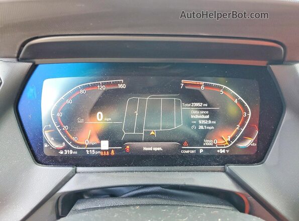 WBA73AK08P7L77991 2023 BMW 2 SERIES Silver Вид щитка приладів