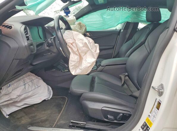 WBA73AK0XL7F50102 2020 BMW 2 SERIES White Widok wnętrza z przodu