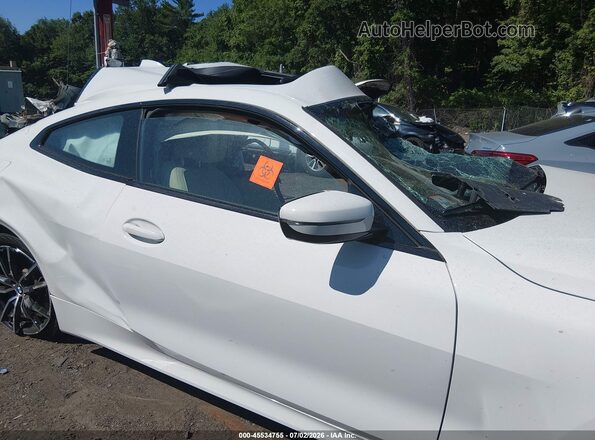 WBA73AP05MCG47192 2021 BMW 4 SERIES White Widok zestawu wskaźników