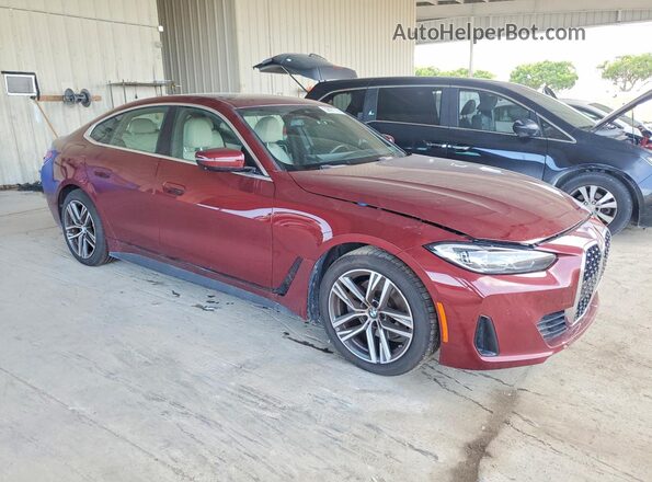WBA73AV09RFS17378 2024 BMW 4 SERIES Burgundy Przód prawy