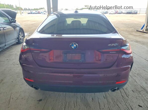 WBA73AV09RFS17378 2024 BMW 4 SERIES Burgundy Widok z tyłu