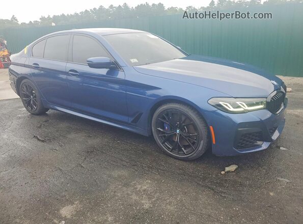 WBA73BJ01NWX56065 2022 BMW 5 SERIES Blue წინა მარჯვენა