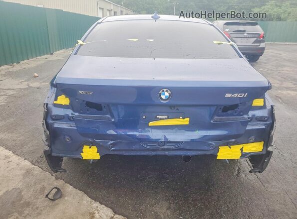 WBA73BJ01NWX56065 2022 BMW 5 SERIES Blue უკანა ხედი