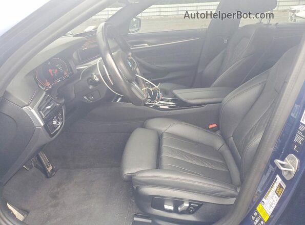 WBA73BJ01NWX56065 2022 BMW 5 SERIES Blue წინა სალონის ხედი