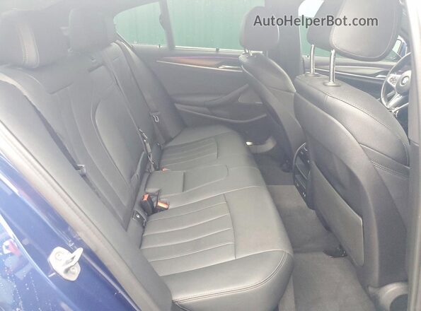 WBA73BJ01NWX56065 2022 BMW 5 SERIES Blue უკანა სავარძლების ხედი
