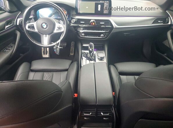 WBA73BJ01NWX56065 2022 BMW 5 SERIES Blue წინა პანელის ხედი