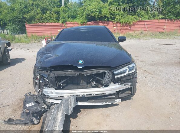 WBA73BJ01NWX58320 2022 BMW 5 SERIES Blue წინა პანელის ხედი