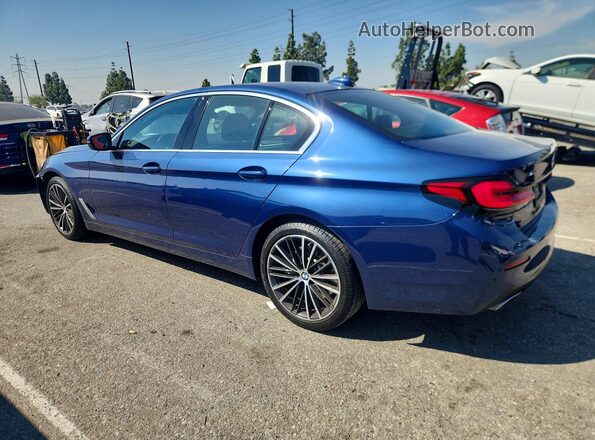 WBA73BJ01PWY13321 2023 BMW 5 SERIES Синий Задняя левая четверть