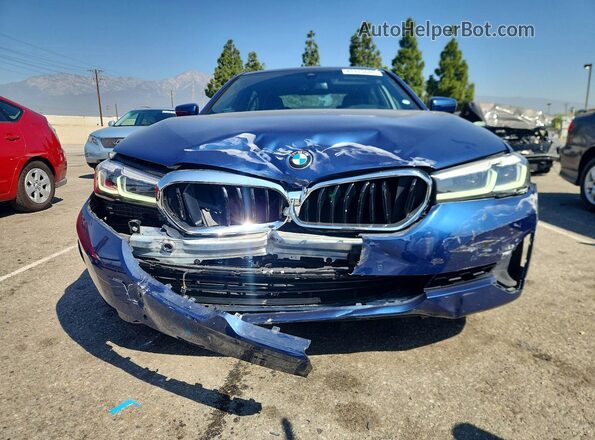 WBA73BJ01PWY13321 2023 BMW 5 SERIES Синий Вид спереди