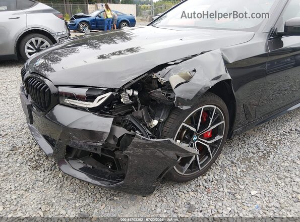 WBA73BJ02PCN66845 2023 BMW 5 SERIES Black Front view
