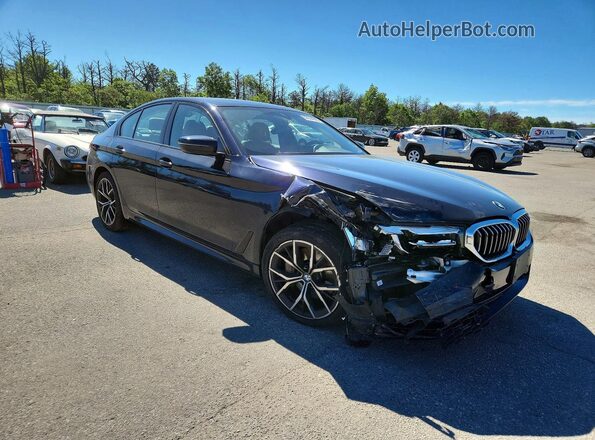 WBA73BJ03NWX39641 2022 BMW 5 SERIES Черный Передняя правая четверть