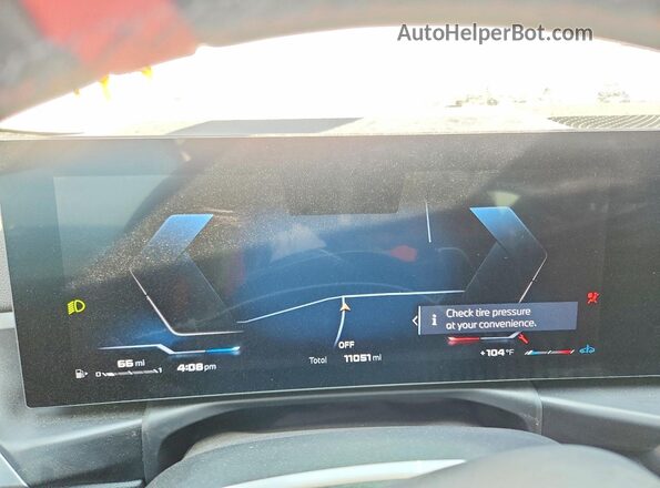 WBA73DA07SCU56846 2025 BMW M4 White Instrument cluster view