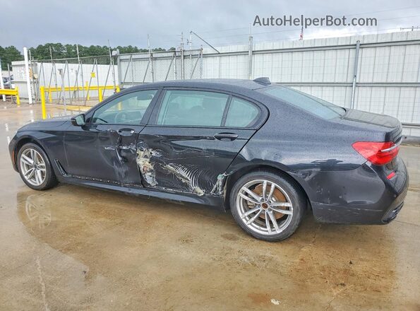 WBA7E2C34HG740796 2017 BMW 7 SERIES Black უკანა მარცხენა