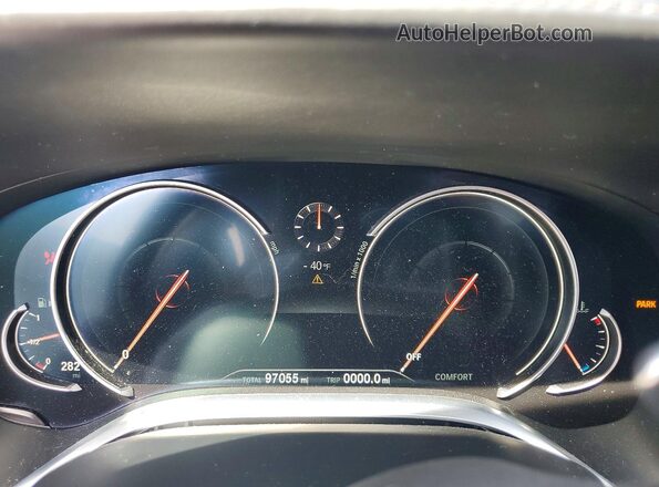 WBA7E2C34HG740829 2017 BMW 7 SERIES Black Vista del cuadro de instrumentos