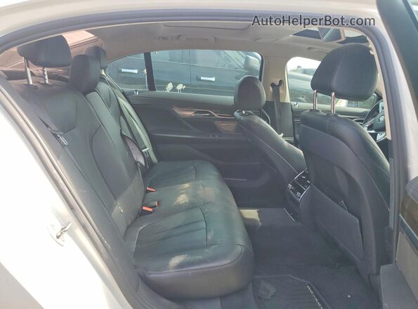 WBA7E2C50GG503836 2016 BMW 7 SERIES White Rear seats view