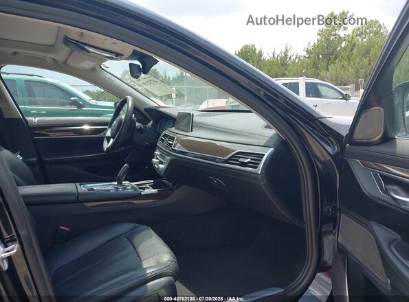 WBA7E2C52KB216746 2019 BMW 7 SERIES Black Вид салону спереду