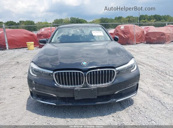 WBA7E2C52KB216746 2019 BMW 7 SERIES Black Вид щитка приладів