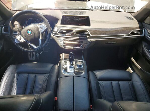 WBA7E2C52KB217704 2019 BMW 7 SERIES Black Առջևի վահանակի տեսք