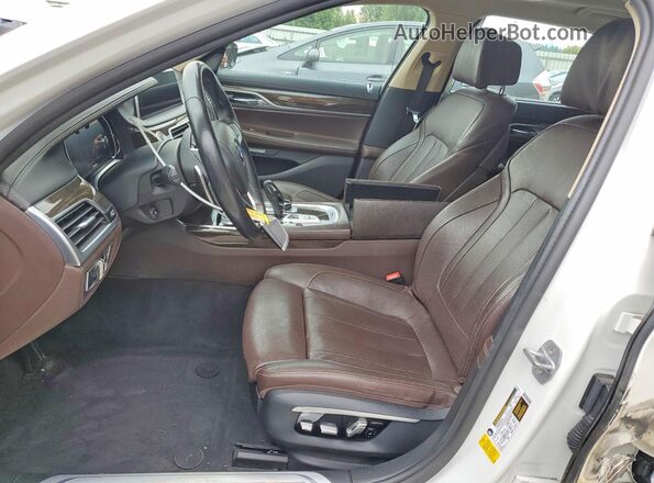 WBA7E2C53GG504155 2016 BMW 7 SERIES Белый Вид салона спереди