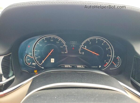 WBA7E2C55KB218281 2019 BMW 7 SERIES White Widok zestawu wskaźników