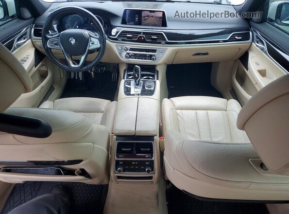 WBA7E2C55KB218281 2019 BMW 7 SERIES White Widok deski rozdzielczej