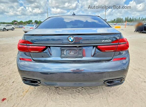 WBA7E2C56KB217432 2019 BMW 7 SERIES Charcoal Widok z tyłu