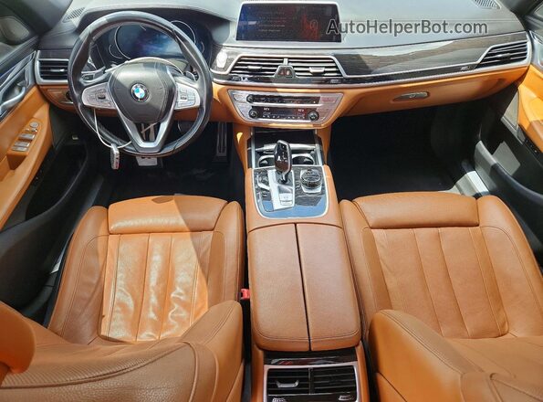 WBA7E2C56KB217432 2019 BMW 7 SERIES Charcoal Widok deski rozdzielczej