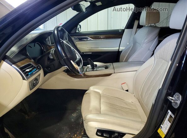 WBA7E2C58GG548104 2016 BMW 7 SERIES Blue Vista interior delantera