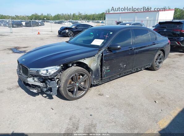 WBA7E2C58KB454259 2019 BMW 7 SERIES Black Передня ліва чверть