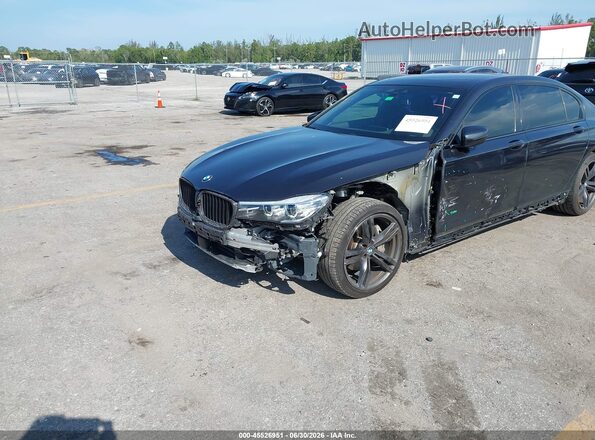 WBA7E2C58KB454259 2019 BMW 7 SERIES Black Вид спереду