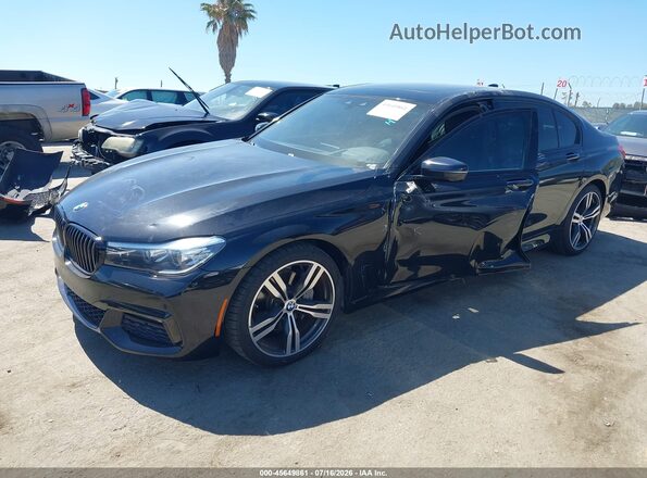 WBA7E2C5XJG741846 2018 BMW 7 SERIES Black Առջևի ձախ երեք քառորդ տեսարան