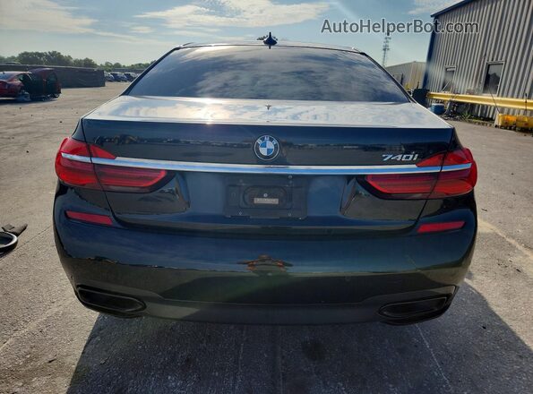 WBA7E2C5XJG742270 2018 BMW 7 SERIES Black Вид ззаду