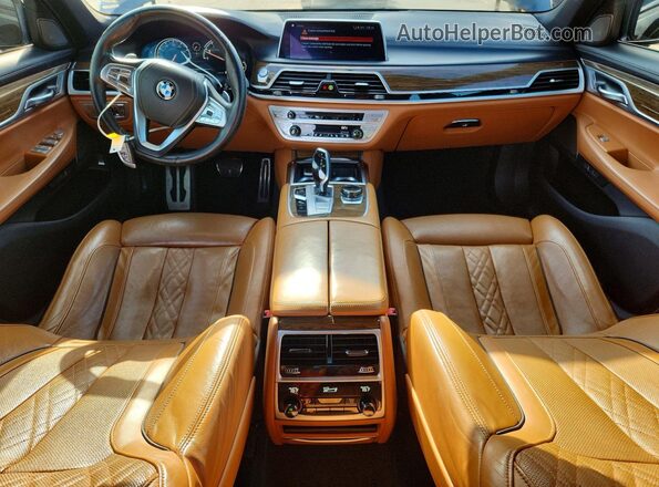 WBA7E2C5XJG742270 2018 BMW 7 SERIES Black Вид панелі приладів