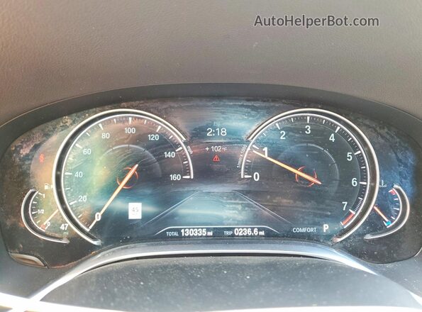 WBA7E4C54JGV23896 2018 BMW 7 SERIES Gray Սարքավորումների վահանակի տեսք