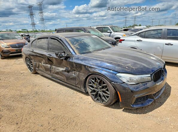 WBA7E4C57HGU99328 2017 BMW 7 SERIES Black Przód prawy