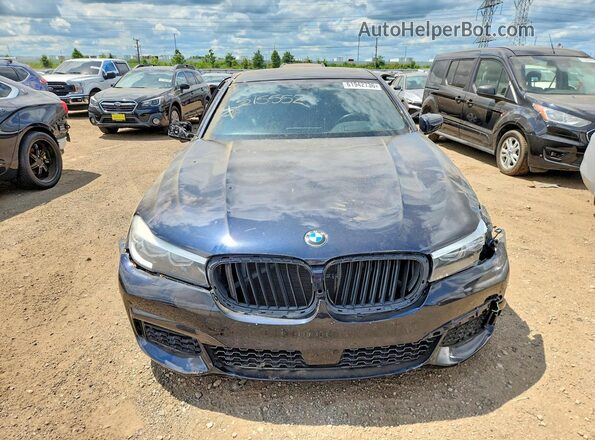 WBA7E4C57HGU99328 2017 BMW 7 SERIES Black Widok z przodu