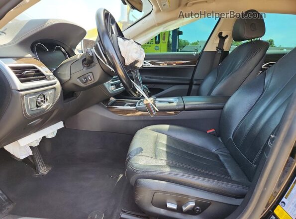 WBA7E4C58KGV28536 2019 BMW 7 SERIES Black Widok wnętrza z przodu