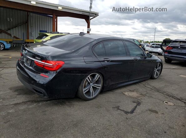 WBA7F0C32HGM21673 2017 BMW 7 SERIES Black უკანა მარჯვენა
