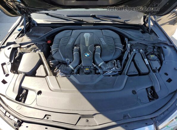 WBA7F0C35HGM21585 2017 BMW 7 SERIES Black უკანა სალონის ხედი