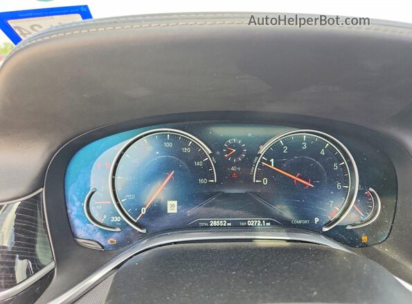 WBA7F0C50KGM25469 2019 BMW 7 SERIES Серебряный Вид щитка приборов