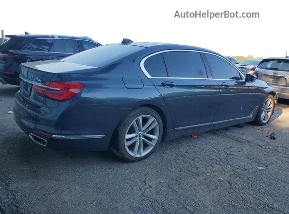 WBA7F0C51GGL99651 2016 BMW 7 SERIES Blue Rear right