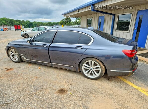 WBA7F0C51GGL99651 2016 BMW 7 SERIES Blue Rear left