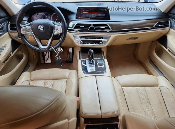 WBA7F0C51GGL99651 2016 BMW 7 SERIES Blue Dashboard view